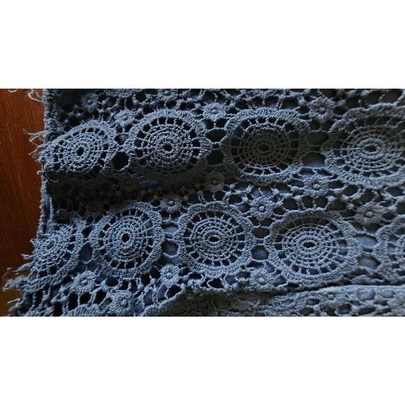 Blu Pepper Ombre Lace Shorts Denim Jean , Womens Sz M - Picture 4 of 9